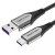 Кабель USB-Type-C Vention TPE Nylon 5A 480Mbps nickel-plated 0.5m Grey (COFHD)