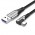Кабель USB-Type-C Vention TPE Nylon 90° Degree 5A 480Mbps nickel-plated 0.25m Grey (COGHC)