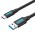 Кабель USB-Type-C Vention Upgrade PVC 3A 5Gbps nickel-plated 0.25m Grey (COZHC)