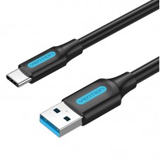Кабель USB-Type-C Vention Upgrade PVC 3A 5Gbps nickel-plated 0.5m Grey (COFHD)