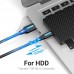 Кабель USB-Type-C Vention Upgrade PVC 3A 5Gbps nickel-plated 1m Grey (COFHF)