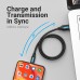 Кабель USB-Type-C Vention Upgrade PVC 3A 5Gbps nickel-plated 1m Grey (COFHF)