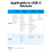 Кабель USB-Type-C Vention TPE Nylon U-Shaped 180° PD 66W 5A 480Mbps nickel-plated 0.5m Grey (COHHD)
