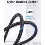 Кабель USB-Type-C Vention TPE Nylon U-Shaped 180° PD 66W 5A 480Mbps nickel-plated 0.5m Grey (COHHD)