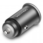 Автомобильное зарядное устройство 1USB 1Type-C Vention PD 25W QC3.0 DC 12-24V 5A Grey (CC-63-H)