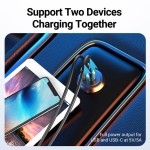Автомобильное зарядное устройство 1USB 1Type-C Vention PD 25W QC3.0 DC 12-24V 5A Grey (CC-63-H)