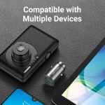 Автомобильное зарядное устройство 1USB 1Type-C Vention PD 25W QC3.0 DC 12-24V 5A Grey (CC-63-H)