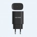Сетевое зарядное устройство 1Type-C Vention PD 20W QC4.0 2.4A Black (TC-055-EU-B)
