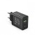 Сетевое зарядное устройство 1USB 1Type-C Vention (A+C) PD 38W QC3.0 3.4A Black (FBBB0-EU)