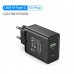 Сетевое зарядное устройство 1USB 1Type-C Vention (A+C) PD 38W QC3.0 3.4A Black (FBBB0-EU)