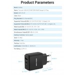 Сетевое зарядное устройство 1USB 1Type-C Vention PD 38W QC3.0 3.4A Black (QC67-EU-B)