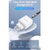Сетевое зарядное устройство 1USB 1Type-C Vention PD 38W QC3.0 3.4A White (QC67-EU-W)
