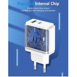 Сетевое зарядное устройство 1USB 1Type-C Vention PD 38W QC3.0 3.4A White (QC67-EU-W)