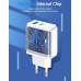 Сетевое зарядное устройство 1USB 1Type-C Vention PD 38W QC3.0 3.4A White (QC67-EU-W)