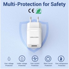 Адаптер сетевой 1USB Vention 10.5W 2.1A White (DC5203-W)