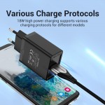 Сетевое зарядное устройство 1USB Vention 18W QC3.0 2.4A Black (FABB0-EU)