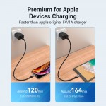 Сетевое зарядное устройство 1USB Vention 18W QC3.0 2.4A Black (FABB0-EU)