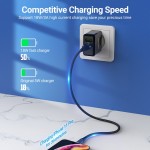 Сетевое зарядное устройство 2USB Vention 36W QC3.0 3.4A Black (QC79-EU-B)