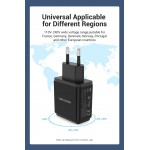 Сетевое зарядное устройство 2USB Vention 36W QC3.0 3.4A Black (QC79-EU-B)
