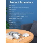 Сетевое зарядное устройство 2USB Vention 36W QC3.0 3.4A White (QC79-EU-W)
