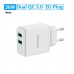 Сетевое зарядное устройство 2USB Vention 36W QC3.0 3.4A White (QC79-EU-W)