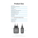 Сетевое зарядное устройство 3USB Vention 17W QC3.0 2.4A Black (DC5307-B)