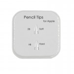 Наконечник Goojodoq Soft + Hard для стилуса Apple Pencil (1-2 поколение) (2шт) White