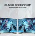 Кабель DisplayPort-DisplayPort v1.4 Vention PVC Cotton 8K 60Hz 4K 144Hz 2K 165Hz 32.4Gbps 10m Black (HCCBL)