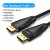 Кабель DisplayPort-DisplayPort v1.4 Vention PVC Cotton 8K 60Hz 4K 144Hz 2K 165Hz 32.4Gbps 10m Black (HCCBL)