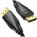 Кабель DisplayPort-DisplayPort v1.4 Vention PVC Cotton 8K 60Hz 4K 144Hz 2K 165Hz 32.4Gbps 2m Black (HCCBH)