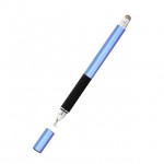 Стилус универсальный Goojodoq 2 в 1 Capacitive TPU Grip Blue