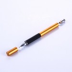 Стилус универсальный Goojodoq 2 в 1 Capacitive TPU Grip Gold