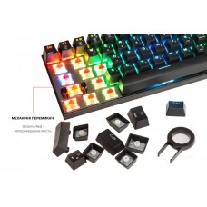 Клавиатура Motospeed CK62 Outemu (mtck62bmr) Black USB