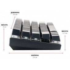 Клавиатура Motospeed CK62 Outemu (mtck62bmr) Black USB