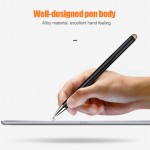 Стилус универсальный Goojodoq 2 в 1 Capacitive Fiber Mini Metal Black
