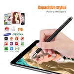 Стилус универсальный Goojodoq 2 в 1 Capacitive Fiber Mini Metal Black