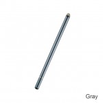 Стилус универсальный Goojodoq 2 в 1 Capacitive Fiber Mini Metal Grey