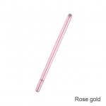Стилус универсальный Goojodoq 2 в 1 Capacitive Fiber Mini Metal Rose Gold