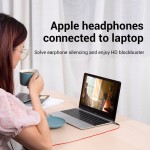 Адаптер Audio 3.5мм-3.5мм Vention M/F CTIA-OMTP gold-plated Brown (VAB-S06)