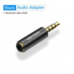 Адаптер Audio 3.5мм-3.5мм Vention M/F CTIA-OMTP gold-plated Brown (VAB-S06)