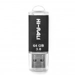 Флешка USB 3.0 64GB Hi-Rali Rocket Series Black (HI-64GB3VCBK)
