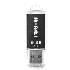 Флешка USB 3.0 64GB Hi-Rali Rocket Series Black (HI-64GB3VCBK)