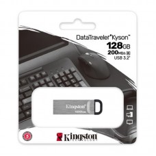 Флешка USB 3.2 128GB Kingston DataTraveler Kyson Silver/Black (DTKN/128GB)
