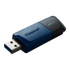 Флешка USB 3.2 64GB Kingston DataTraveler Exodia M Black/Blue (DTXM/64GB)