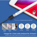 Стилус универсальный Goojodoq 2 в 1 Active 1 Gen Plus Lite Android (Apple iPad до 2017) 1.6mm White