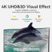 Кабель Type-C-HDMI 2.0 4K 60Hz HDCP 2.2 Thunderbolt 3 Vention Cotton Braided 2m Grey (CRBBH)
