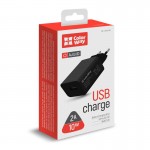 Сетевое зарядное устройство 1USB 2A 10W ColorWay Black (CW-CHS012-BK)