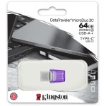 Флешка USB 3.2 64GB Type-C Kingston DataTraveler microDuo 3C (DTDUO3CG3/64GB)