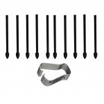 Наконечник SK для стилуса Samsung Tab S7 T870 T875 S7 Plus T970 T975 S7 FE T730 T736 (10шт) Black