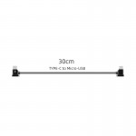 Кабель Goojodoq Type-C-MicroUSB PVC для пульта RC-N1 DJI Mavic 3 / Air 2/2S / Mini 2/3 Pro 0.3m Black (1005003924406600-30TM)